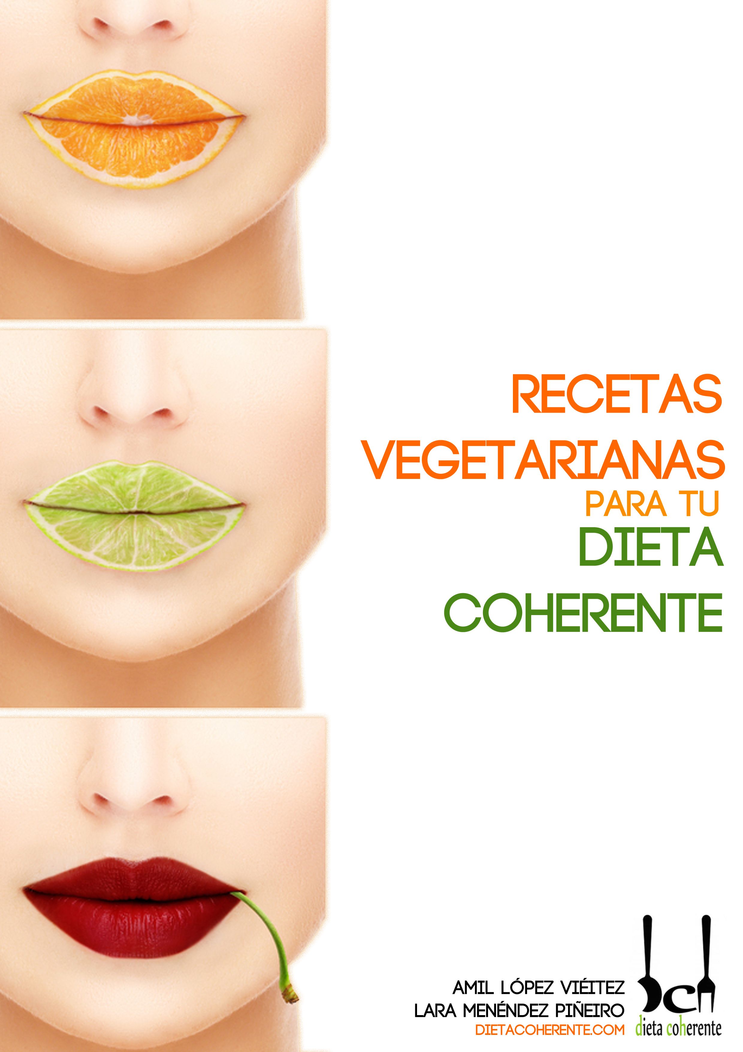 Portada ebook recetas vegetarianas. Libros Dieta Coherente