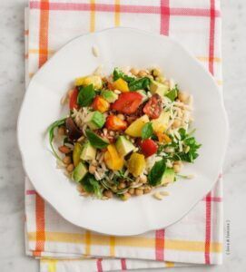 Ensalada para comida en fase de inducción. Nutricionista online. Recetas para la anemia