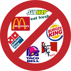 No comer fast food, no es sano ni equilibrado. Compartir la comida es un truco para adelgazar rápido. Combina siempre la caña con algo de proteína. Adelgazar online.Trucos para adelgazar rápido
