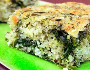 Recetas con quinoa. Quiche de quinoa