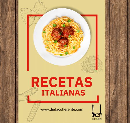 Portada Ebook Recetas Italianas para tu Dieta Coherente