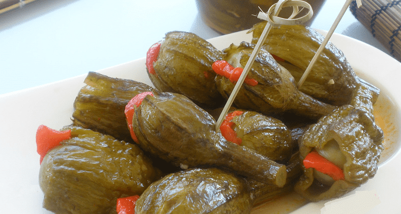 Las tapas más saludables de España. Extremadura, berenjenas en vinagre
