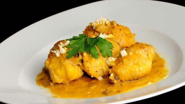 Las tapas más sanas de España. Aragón, pollo en pepitoria