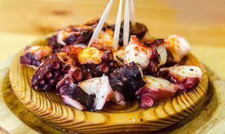 Las tapas más saludables de España. Galicia, pulpo feria
