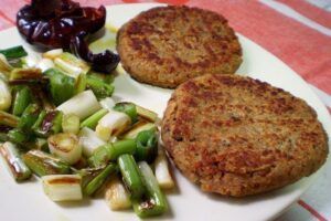 Hamburguesa de soja texturizada. Recetas con soja texturizada