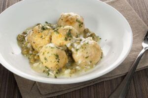 Tempeh en salsa verde. Recetas con tempeh