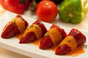 Portada pimientos rellenos de jamón ibérico