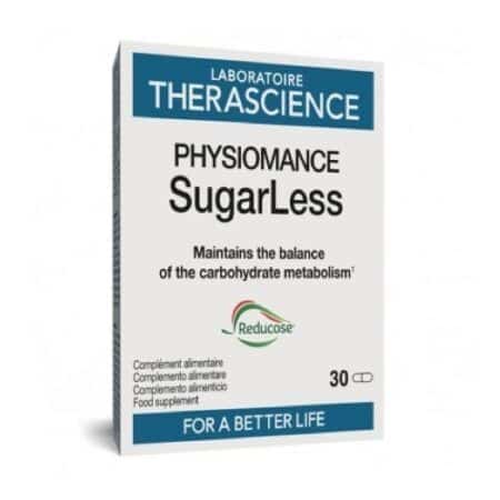 Portada Physiomance Sugarless 30 cápsulas. Therascience