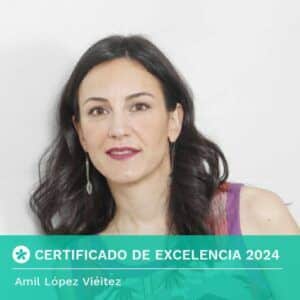 Doctoralia Certificado Excelencia 2024 Amil López. Nutricionistas Online
