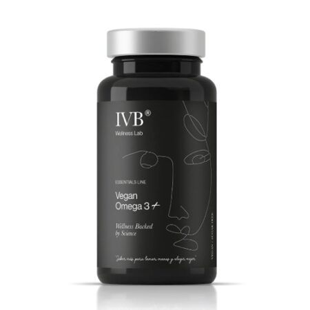 Portada IVB Vegan Omega-3 es una fuente 100% vegetal de ácidos grasos omega 3 que se obtiene de la microalga Schizochytrium sp.
