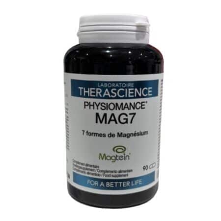 Portada Physiomance MAG7 es la combinación exclusiva de 7 formas de magnesio, sin excipientes y con cápsulas 100% vegetales.